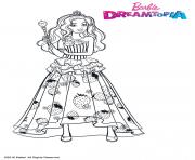 Coloriage Princesse Barbie Pailletes Filles dessin