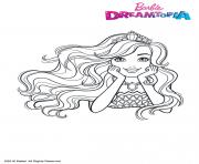 Coloriage barbie merliah dessin