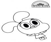 Coloriage le monde merveilleux de gumball cartoon tele dessin