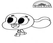 Coloriage Gumball dessin