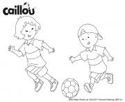 Coloriage rentree scolaire caillou aime aller a lecole dessin