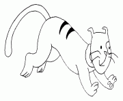 gilbert le chat de caillou dessin à colorier