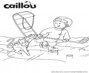 Coloriage mousseline la petite soeur de caillou dessin