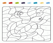 magique ce1 tortue par numero dessin à colorier