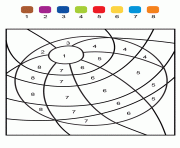 Coloriage magique ce1 tortue par numero dessin
