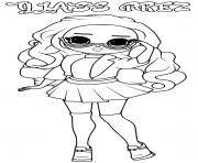 Coloriage Court Champ Lol doll Athletic Club series 2 Glam Glitter dessin