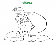 Merry Whatever Grinch dessin à colorier