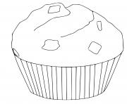 muffin cupcake dessin à colorier