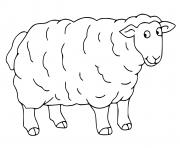 mouton dessin à colorier