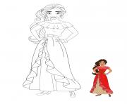 Disney Princesse Elena dessin à colorier