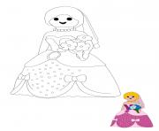 Playmobil Princesse dessin à colorier