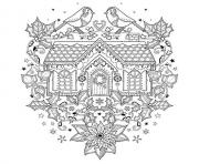 Coloriage Adulte Fairy House From World Of Flowers dessin