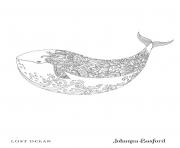 Coloriage Adulte Whale From Lost Ocean dessin