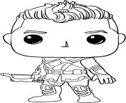 Coloriage funko pop marvel captain america dessin