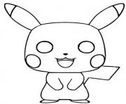 funko pop pokemon pikachu dessin à colorier