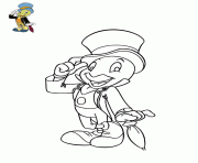 Coloriage pinocchio se balade dessin