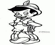 Pinocchio personnage enfants disney dessin à colorier