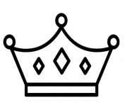 Coloriage couronne de reine des neiges dessin