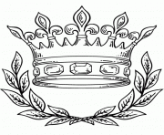 Coloriage couronne galette des rois dessin