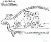 Coloriage souris roquefort Aristochats dessin