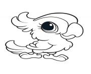 perroquet mignon maternelle facile dessin à colorier