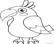 perroquet oiseau maternelle pour enfants dessin à colorier