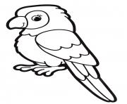 perruche perroquet maternelle dessin à colorier