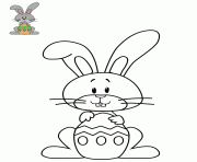 Coloriage lapin bugs bunny gris blanc dessin