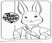 pierre lapin en anglais peter rabbit dessin à colorier