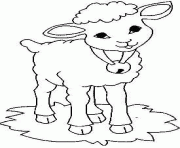 Coloriage mouton facile maternelle dessin