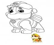 Coloriage Noel Avec La Paw Patrol dessin