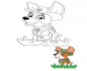 Tracker Chihuahua Explorateur Dans La Jungle Paw Patrol dessin à colorier