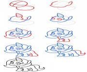 comment dessiner facilement une licorne etape par etape dessin à colorier