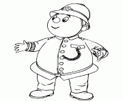 Coloriage monsieur le gendarme et oui oui dessin