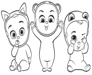 Coloriage boss baby and teddy a4 dessin