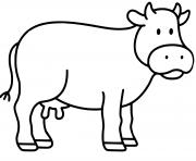 vache boeuf maternelle dessin à colorier