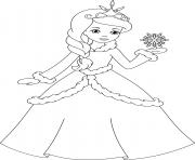 Coloriage cendrillon princesse 18 dessin