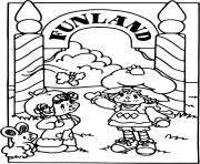 Coloriage Charlotte aux fraises a Funland dessin