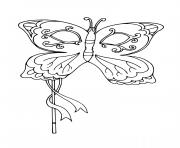 masque papillon mardi gras dessin à colorier
