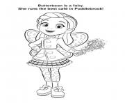 Coloriage butterbean dazzle poppy les fees princesses filles dessin