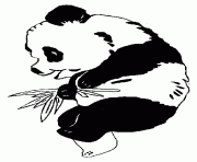 Coloriage panda kawaii dessin