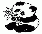 Coloriage bebe panda dessin
