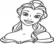 Coloriage Disney Princesse Belle dessin