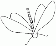 Coloriage une libellule se pose sur un tournesol dessin