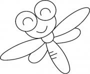 libellule maternelle dessin à colorier