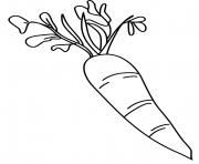 Coloriage Nature Legumes Carotte dessin