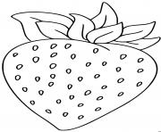 Coloriage fruit fraise kawaii dessin
