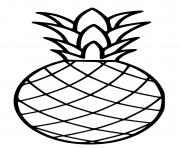 Coloriage fuit ananas mandala zentangle dessin