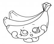 Coloriage banane de shopkins dessin
