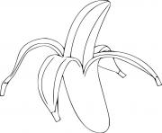 Coloriage simple banane bananas dessin
